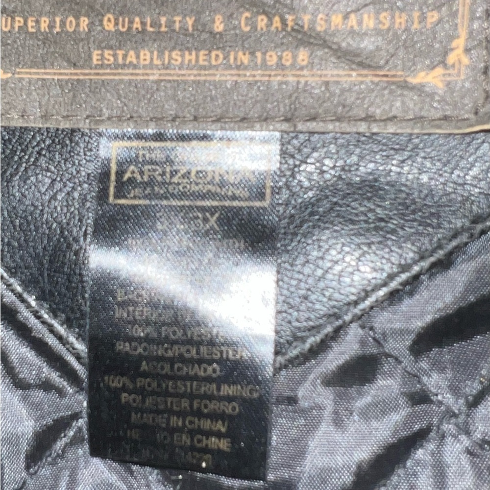ARIZONA Men’s Leather Jacket - Picture 5 of 5